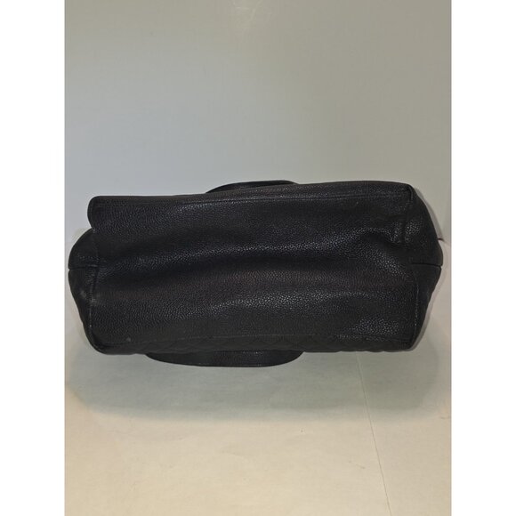 KENNETH COLE Reaction Medium Black Leather Shoulder Hobo Tote Satchel Purse Bag - Picture 5 of 16